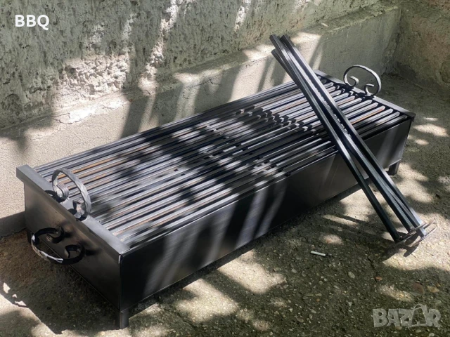 Барбекю Скара Дървени въглища Кънпинг Пещ Вграждане Професионална Ръчна изработка , снимка 4 - Барбекюта - 51118616