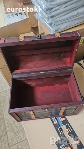 BRYNNBERG Декоративен ретро сандък за съхранение на съкровища "Watson 38x23x27см" - ръчно изработена, снимка 8 - Антикварни и старинни предмети - 52296756