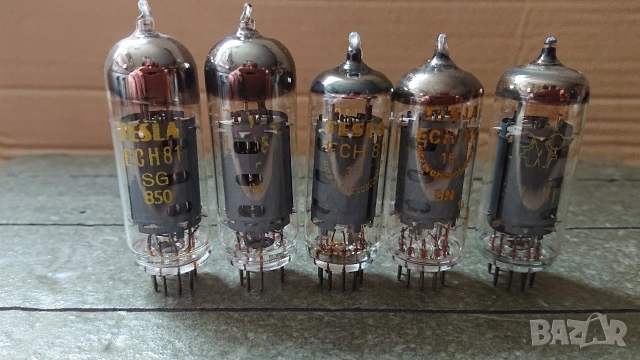 Радиолампи TESLA, RFT ECH81. 
