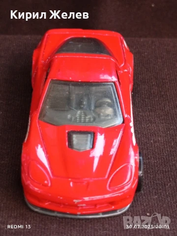 Спортен модел метална количка Corvette GRI Made in Malaysia за КОЛЕКЦИЯ ДЕКОРАЦИЯ 26937, снимка 2 - Колекции - 51196328