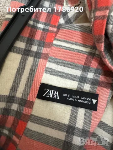 Карирана риза Zara, снимка 2 - Ризи - 47809254