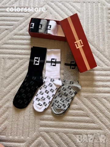 Луксозни мъжки чорапи Fendi , снимка 3 - Мъжки чорапи - 51582052