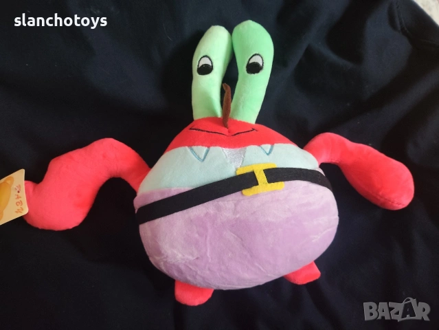 Героите от Спондж Боб Квадратни гащи- Сепия, Планктон , Охлюва Гари , Господин Рак, Патрик, снимка 15 - Плюшени играчки - 41882218