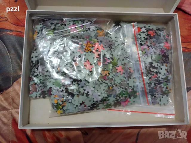 Пъзел "Cat and Flowers" 1994г. Ravensburger 1500 части, снимка 2 - Пъзели - 49995017