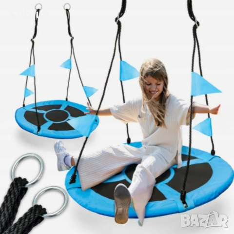 Люлка "Щъркелово гнездо" — здрава, удобна и подходяща за деца и възрастни до 150 кг, снимка 7 - Градински мебели, декорация  - 53326177