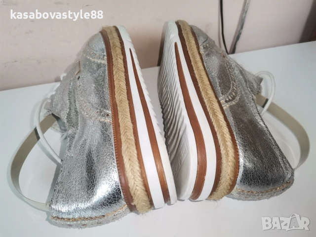 Сребристи Обувки Tamaris 38н., снимка 8 - Дамски ежедневни обувки - 54277252