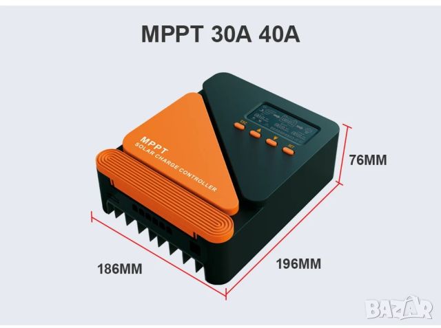 40a MPPT соларно зарядно - соларен контролер 12/24 v, снимка 10 - Друга електроника - 45768795