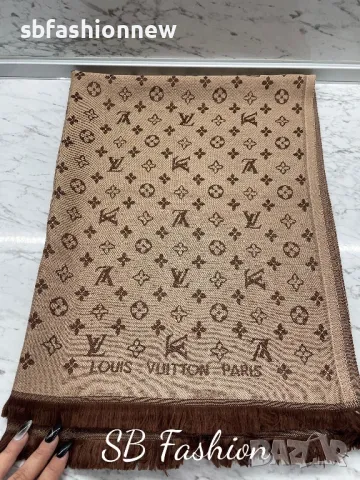 Louis Vuitton двулицев шал, снимка 2 - Шалове - 48286642