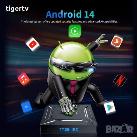 2026 МОДЕЛ! X96 M200 Android 14 | S905X5M | 4/32GB | Gigabit LAN | 4K Гаранция, снимка 8 - Плейъри, домашно кино, прожектори - 35119574