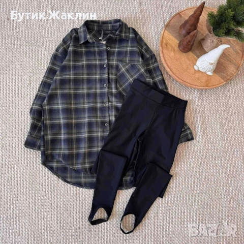 Дамска риза каре, снимка 2 - Ризи - 52227811