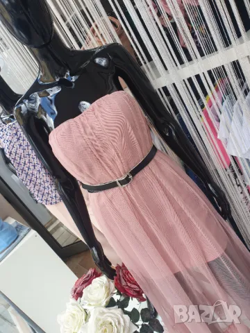 Рокля с колан , снимка 3 - Рокли - 49776868