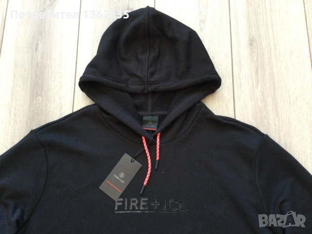 НОВ оригинален черен суичър BOGNER Fire + Ice размер 3XL от Германия, снимка 4 - Суичъри - 53532555