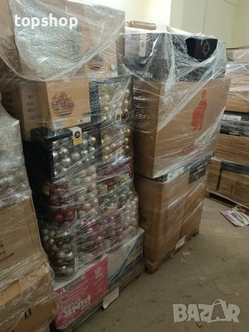 Палети с ЧИСТО НОВИ СТОКИ домашни потреби, играчки, канцеларски материали, козметика, техника...