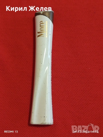 Метална запалка MORE работи иска зареждане за КОЛЕКЦИЯ ДЕКОРАЦИЯ 28644