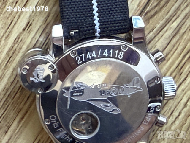 Oris Flight Timer R4118 Limited Edition Chronograph/ETA 7750-Oris 674/44mm, снимка 8 - Мъжки - 54048465