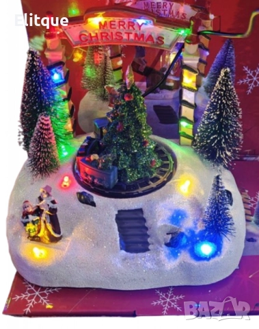 Магическа Коледна въртяща декорация със светлини, снимка 6 - Други стоки за дома - 52832228