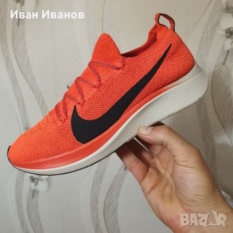 маратонки Nike Zoom Fly Flyknit Bright Crimson  номер 41,5 -42, снимка 10 - Маратонки - 45344637