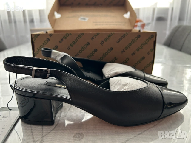 GINO ROSSI Дамски обувки 4893-01, Естествена кожа, Черни, снимка 3 - Дамски обувки на ток - 53105432