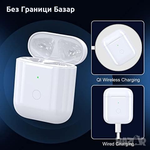 Нова Бързо Зареждаща Кутия за AirPods 1 и 2, 660mAh, с Bluetooth, снимка 3 - Други - 45336929