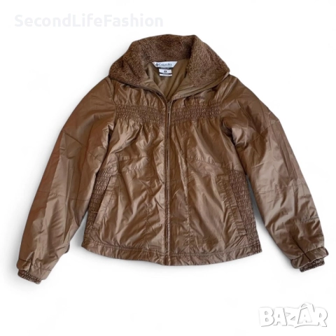 Дамско яке Columbia Interchange Omni-Shield с цип, кафяво, размер M