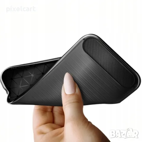 Силиконов Калъф Carbon Fibre Brushed за iPhone 13 mini, Черен, снимка 2 - Калъфи, кейсове - 47922647