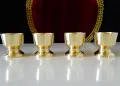 Бронзови чаши за ракия,свръх масивни,звънки. , снимка 7