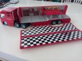 Камион FERRARI TRUCK F1 CAR TRANSPORTER TEAM, Burago,голям 1/43, 36 см., снимка 6