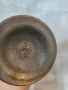 Антикварна чаша висококачествен калай (Pewter) и кристал, снимка 6