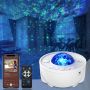 Mycket Звезден LED проектор музикална нощна светлина океански вълни, Bluetooth, дистанционно, снимка 1 - Прожектори - 45964104