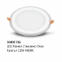 LED панел със стъклено тяло – 6W, 12W, 18W (4000K/7000K), снимка 4