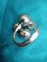 масивен сребърен пръстен с топчета, снимка 3