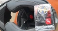 Каска MT Targo Bee B5 + ръкавици Icon Hooligan – нови, размер M, снимка 5