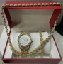Луксозен комплек бижута, часовник , гривна и колие, снимка 5