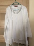 Интересна бяла блуза/риза на два пласта. № 42. - 100 % памук., снимка 2