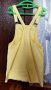 Дамски жълт гащеризон, тип рокля, снимка 2