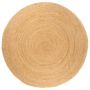 vidaXL Ръчно плетен килим, юта, 150 см, кръгъл.SKU:344951, снимка 1 - Килими - 45979886