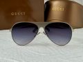 Gucci 2024 мъжки дамски унисекс слънчеви очила авиатор 5 цвята, снимка 9