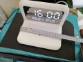 LED часовник с безжично зарядно за телефони, снимка 3
