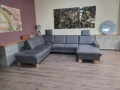 ПРОМОЦИЯ!!! П - образен ъглов диван от плат тъмно сив MM-ZE1037, снимка 5