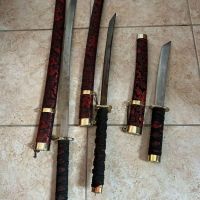 Комплект самурайски мечове Катана, снимка 6 - Други ценни предмети - 45715380