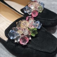 Дамски обувки мокасини с кристали, снимка 4 - Дамски ежедневни обувки - 45387543
