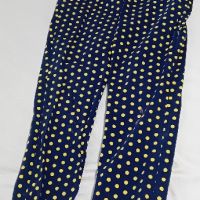 тъмно син панталон на жълти точки, снимка 3 - Панталони - 46200100