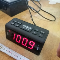 Радио-часовник будилник FM AM радио LED дисплей HRJ-248, снимка 3 - Друга електроника - 45038569