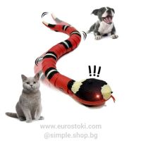 Интерактивна играчка за котки и кучета сензорна змия Pet2U Snake, разпознава препятствия, снимка 1 - За котки - 45919632