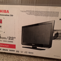 Телевизор Toshiba 22инча с вградено ДВД, снимка 4 - Телевизори - 45072898