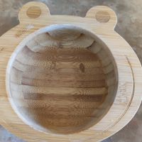 Бамбукова купа и чиния  мишле за хранене за бебе , снимка 3 - Други - 45681103