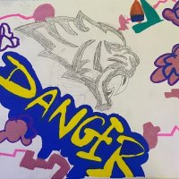 Graffiti Danger картина, снимка 4 - Картини - 45735892