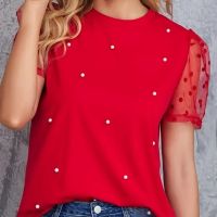 Дамска блуза, снимка 2 - Тениски - 45150093