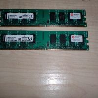 202.Ram DDR2 800 MHz,PC2-6400,2Gb,Kingston. Кит 2 броя, снимка 1 - RAM памет - 45862775