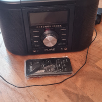 PURE Chronos iDock, DAB/FM/AUX стерео радио с часовник с докинг станция за iPod и дистанционно управ, снимка 4 - Радиокасетофони, транзистори - 45031432